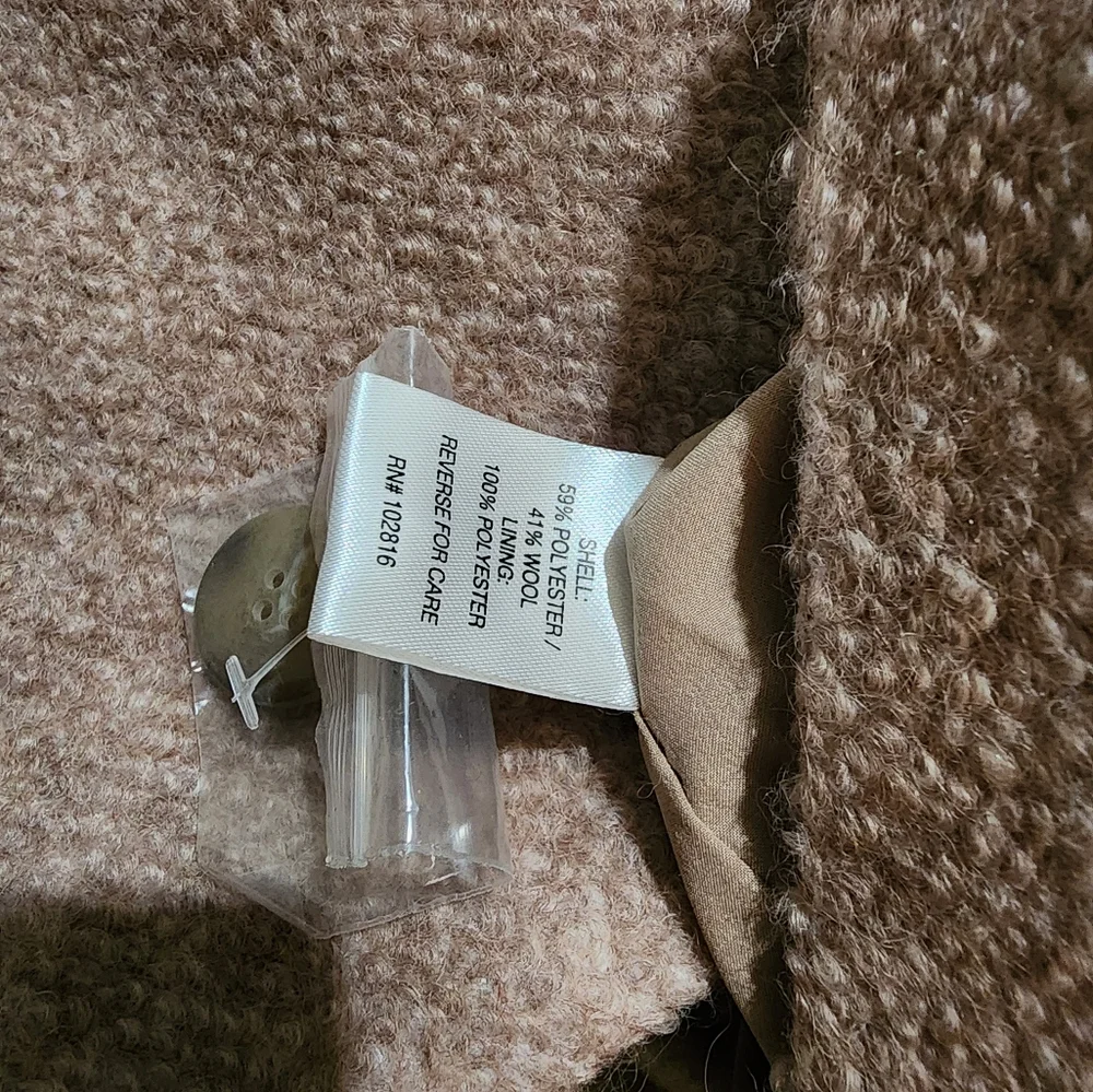 Garnet Hill | Sadie Wool Coat | Small | Nwt | Dusk Pink - Picture 6 of 12